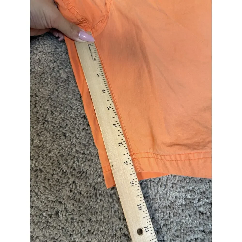 Vintage 90s Polo Ralph Lauren Swim Trunks Mens L Orange Striped Lined Pockets